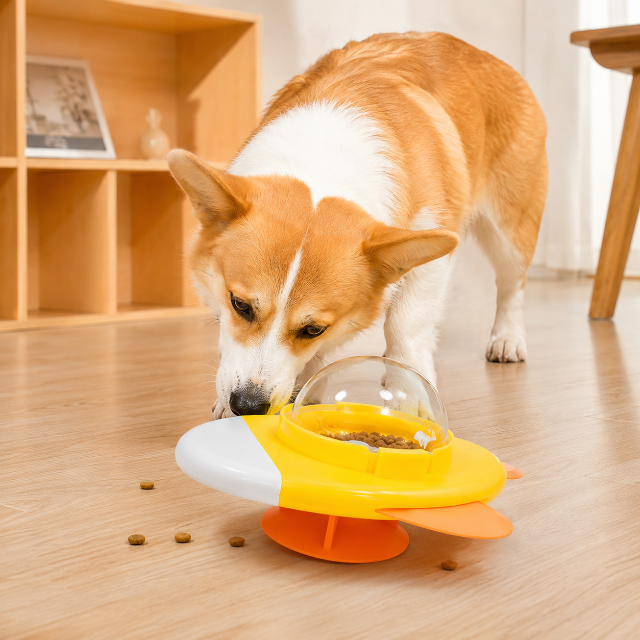 Interactive Rotating Treat Dispensing Ball