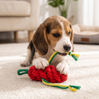 Red Bell Pepper Rope Dog Toy