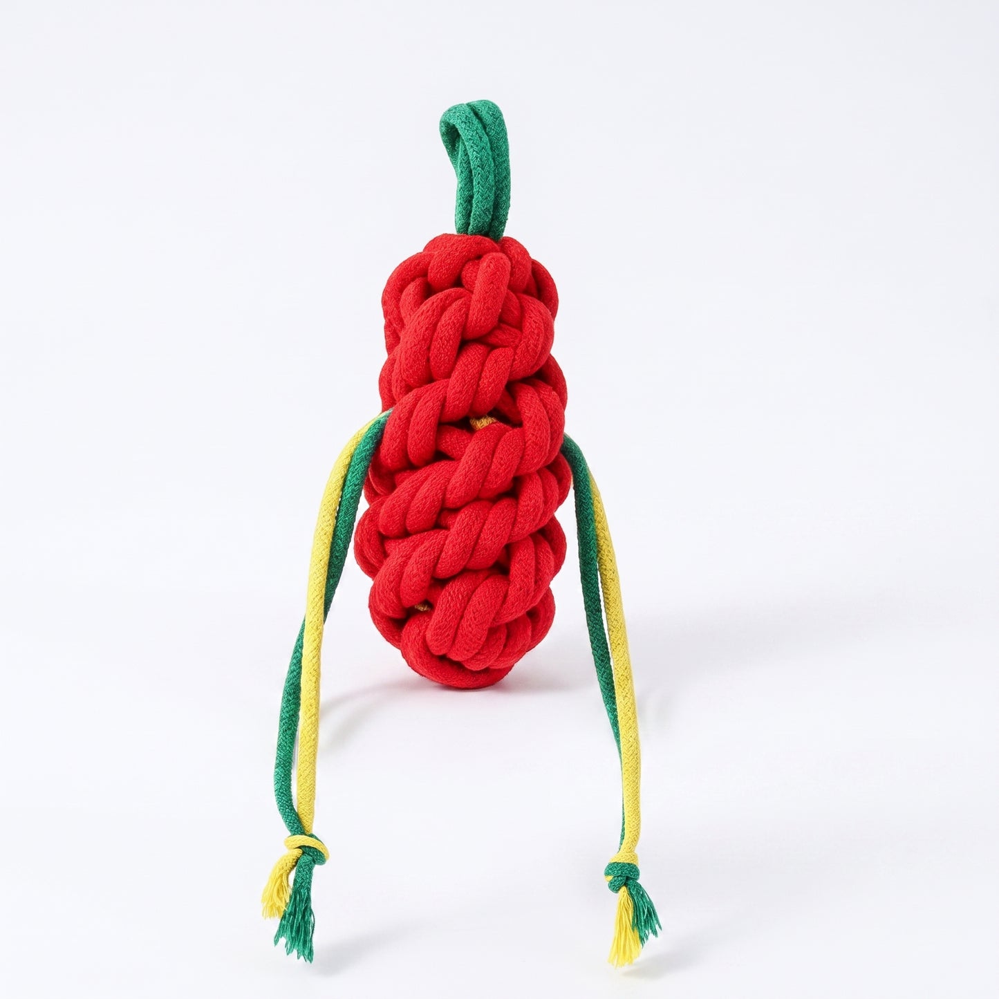 Red Bell Pepper Rope Dog Toy