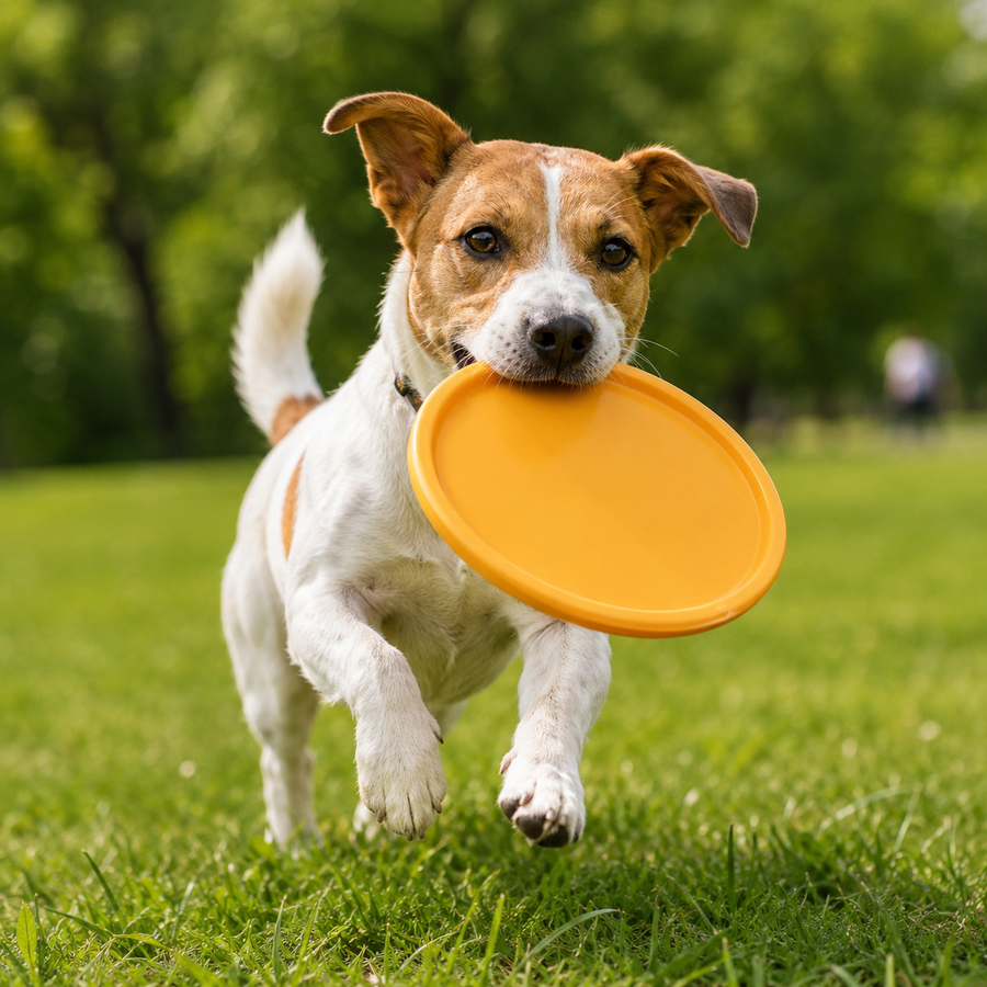 Floating Dog Flying Disc