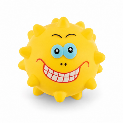 Latex Squeaky Spiky Ball Dog Toy
